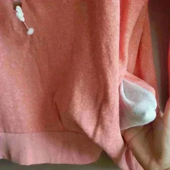 Southern California TIME OUT Peach Solid Color Women's Sweater Size M Cowl Neck - Picture 10 of 10